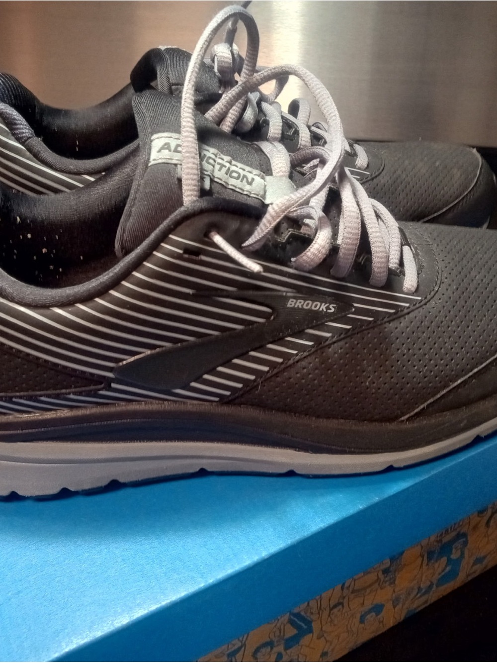 Brooks Black and Gray Athletic Running Shoes